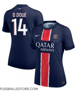 Günstige Paris Saint-Germain Desire Doue #14 Heimtrikot Damen 2024-25 Kurzarm